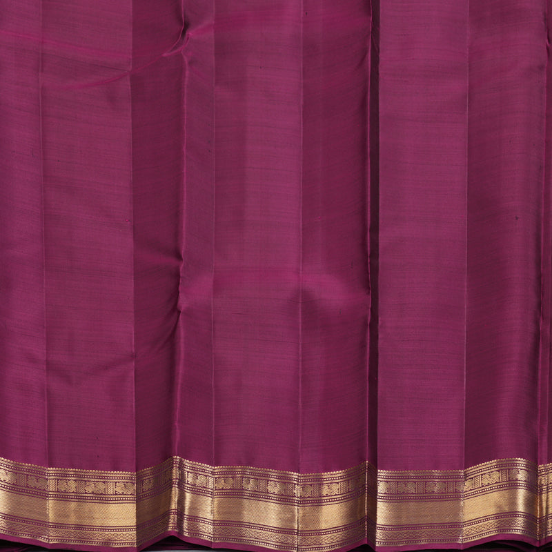 Hayagrivas Handloom Wine Magenta Kanjivaram Silk Saree KBF257E5-1