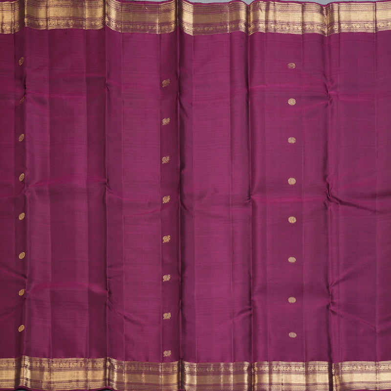 Hayagrivas Handloom Wine Magenta Kanjivaram Silk Saree KBF257E5-1
