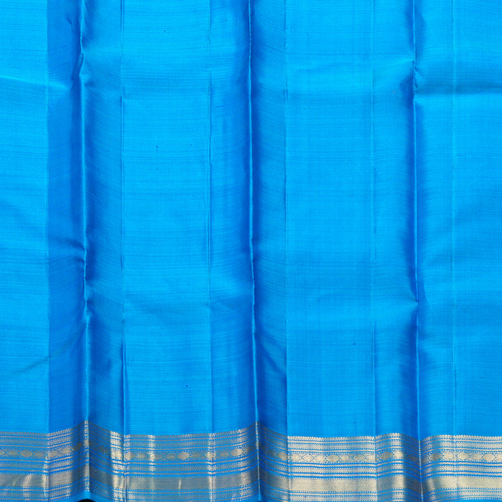 Hayagrivas Handloom Ananda Blue Kanjivaram Silk Saree KBF257E5-3
