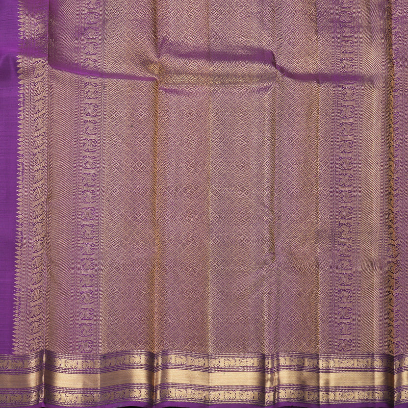 Hayagrivas Handloom Purple Kanjivaram Silk Saree KBF257E5-4