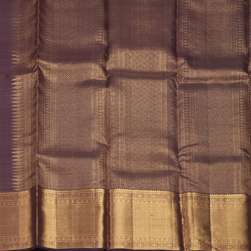 Hayagrivas Handloom Deep Violet Kanjivaram Silk Saree KBF257E7-3