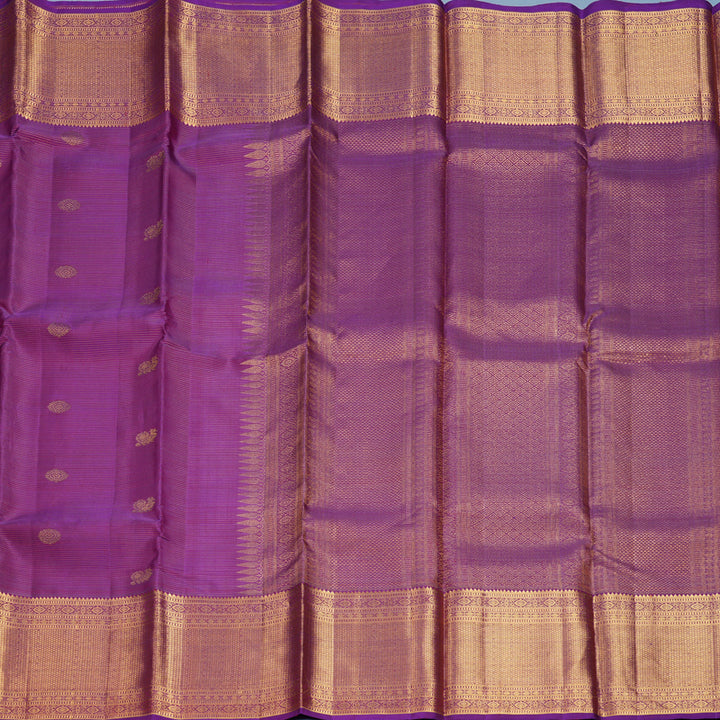 Hayagrivas Handloom Purple Kanjivaram Silk Saree KBF257E7-4
