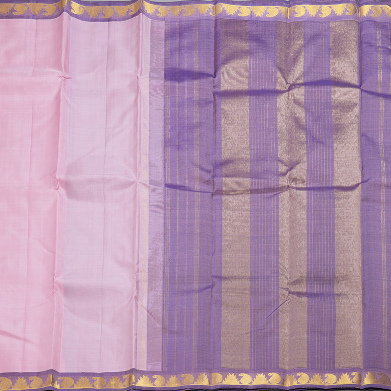 Hayagrivas Handloom Lotus Pink Kanjivaram Silk Saree KBF260E2-1