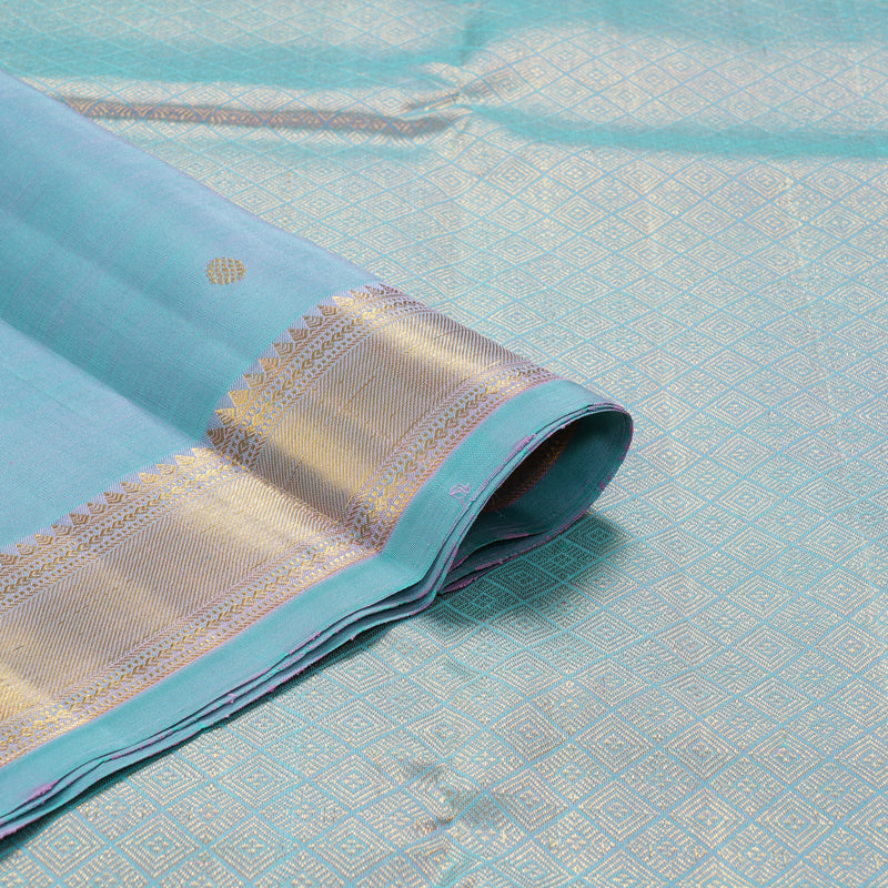 Hayagrivas Handloom Dual Tone (Sky Blue & Pink) Kanjivaram Silk Saree KBF262E5-1