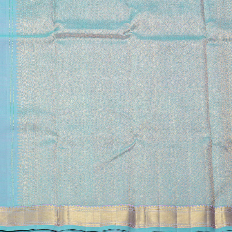 Hayagrivas Handloom Dual Tone (Sky Blue & Pink) Kanjivaram Silk Saree KBF262E5-1