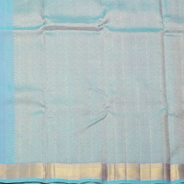 Hayagrivas Handloom Dual Tone (Sky Blue & Pink) Kanjivaram Silk Saree KBF262E5-1