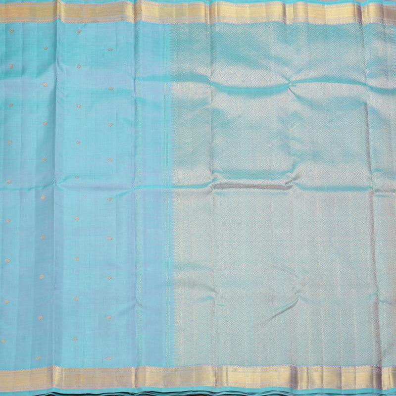 Hayagrivas Handloom Dual Tone (Sky Blue & Pink) Kanjivaram Silk Saree KBF262E5-1