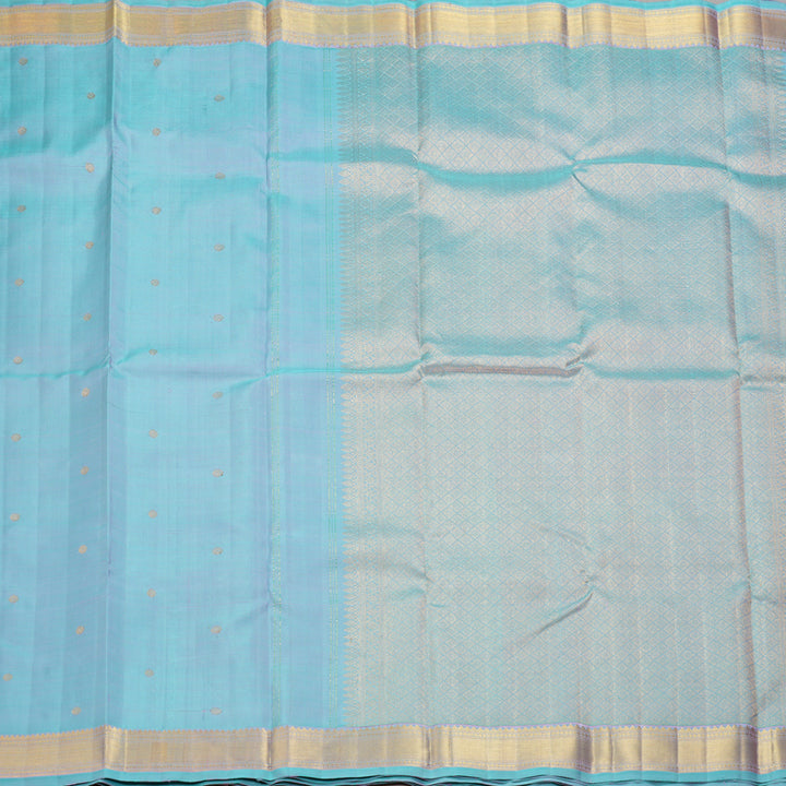 Hayagrivas Handloom Dual Tone (Sky Blue & Pink) Kanjivaram Silk Saree KBF262E5-1