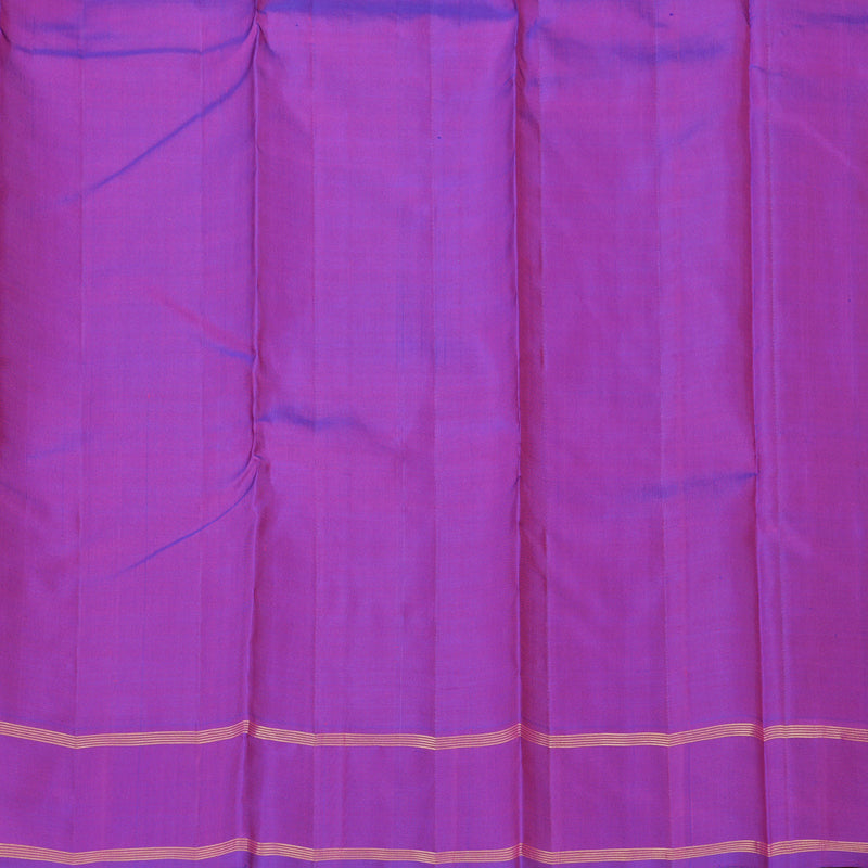 Hayagrivas Handloom Pink Kanjivaram Silk Saree with Purple Border KBF264E1-1