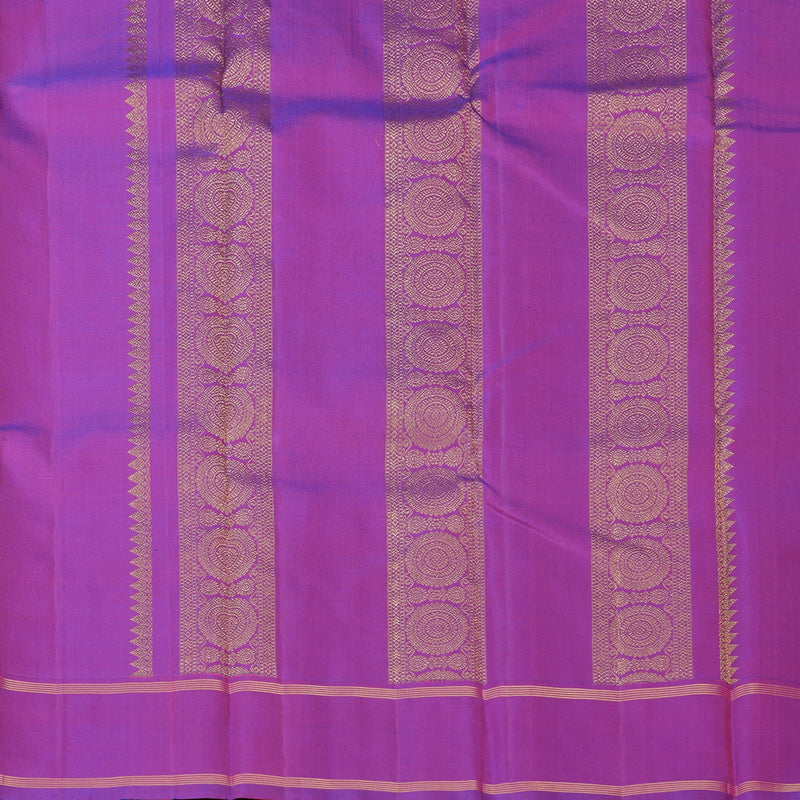 Hayagrivas Handloom Pink Kanjivaram Silk Saree with Purple Border KBF264E1-1