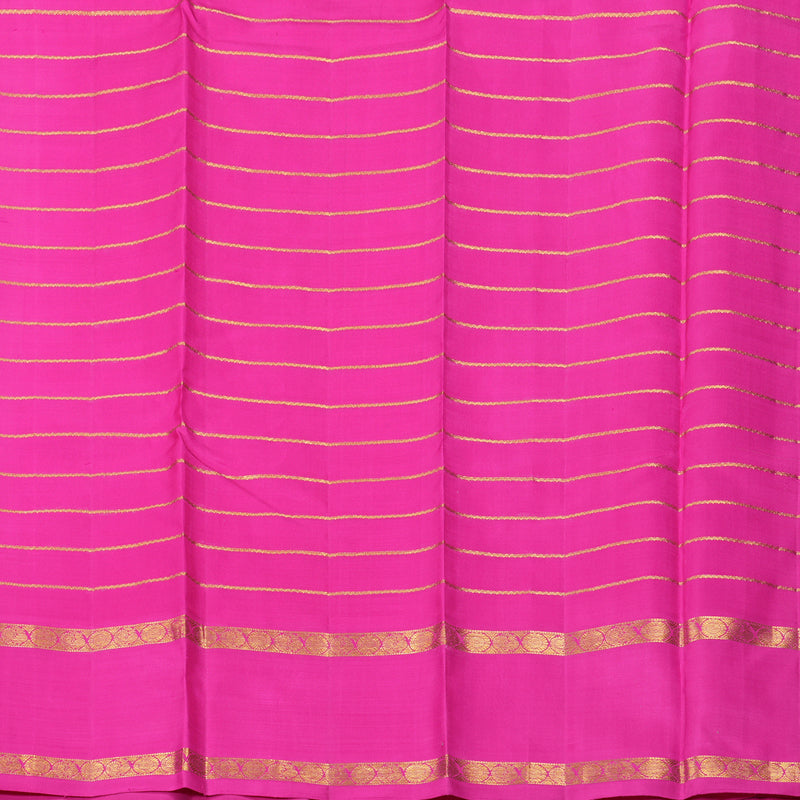 Hayagrivas Handloom v Kanjivaram Silk Saree with Rani Pink Border KBF264E2-1