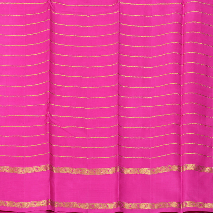 Hayagrivas Handloom v Kanjivaram Silk Saree with Rani Pink Border KBF264E2-1