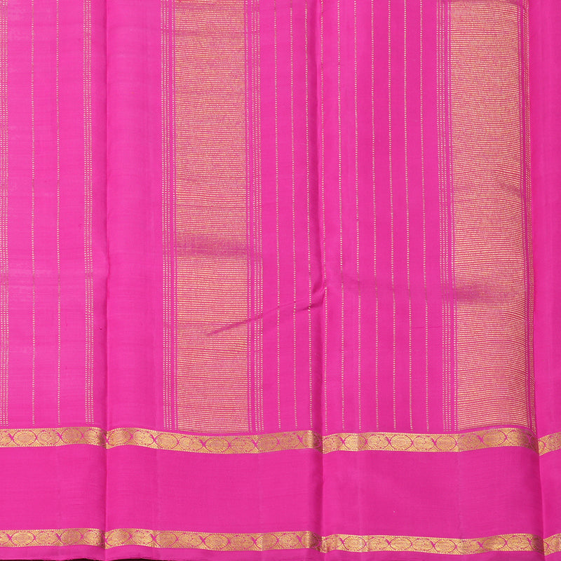 Hayagrivas Handloom v Kanjivaram Silk Saree with Rani Pink Border KBF264E2-1