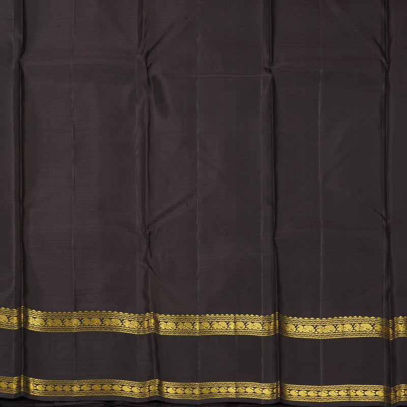 Hayagrivas Handloom Mehandi Green Kanjivaram Silk Saree with Deep Nagapazham Border KBF266E8-1