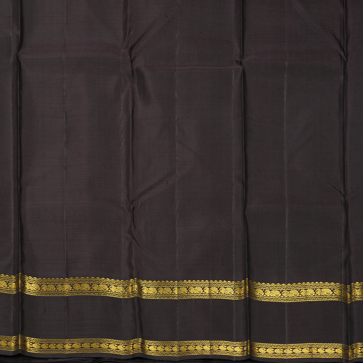 Hayagrivas Handloom Mehandi Green Kanjivaram Silk Saree with Deep Nagapazham Border KBF266E8-1