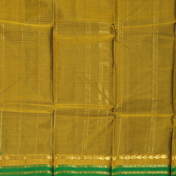 Hayagrivas Handloom Leaf Green Kanjivaram Silk Saree KBF269E1-1