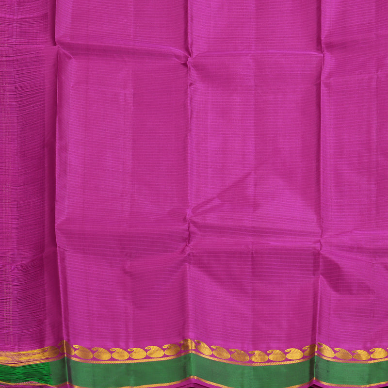 Hayagrivas Handloom Purple Kanjivaram Silk Saree with Green Border KBF269E1-30