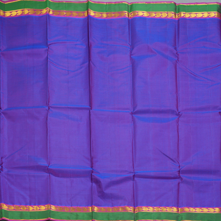 Hayagrivas Handloom Purple Kanjivaram Silk Saree with Green Border KBF269E1-30