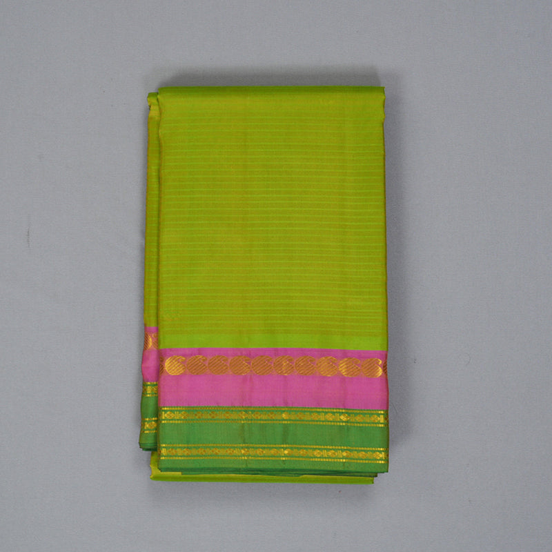 Hayagrivas Handloom Light Green Kanjivaram Silk Saree KBF269E1-42