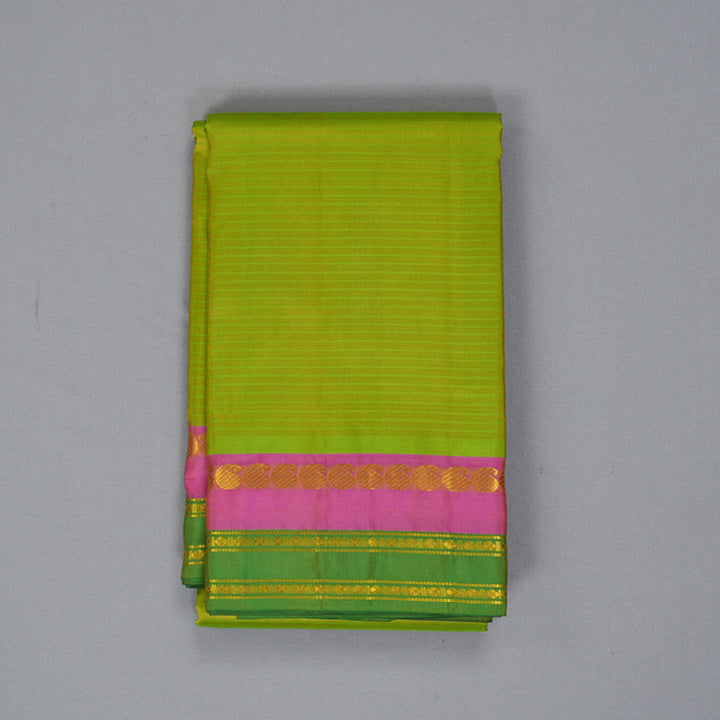 Hayagrivas Handloom Light Green Kanjivaram Silk Saree KBF269E1-42