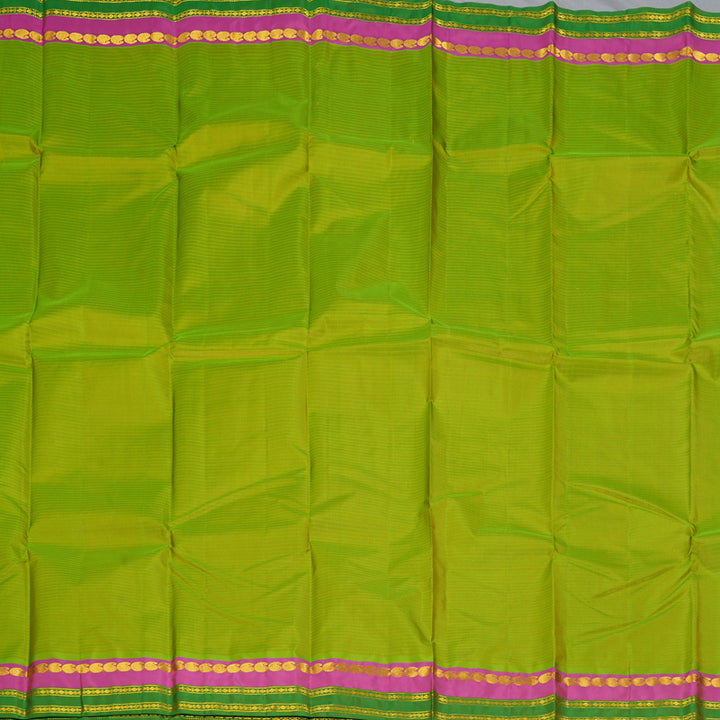 Hayagrivas Handloom Light Green Kanjivaram Silk Saree KBF269E1-42