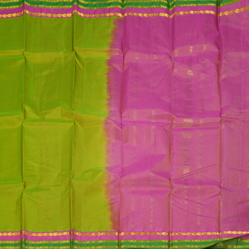 Hayagrivas Handloom Light Green Kanjivaram Silk Saree KBF269E1-42