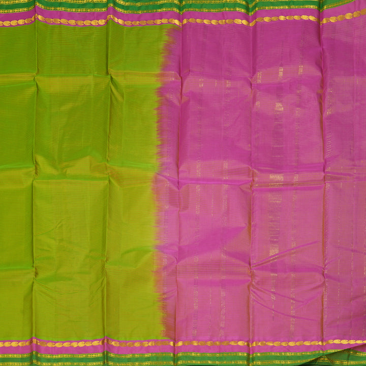 Hayagrivas Handloom Light Green Kanjivaram Silk Saree KBF269E1-42