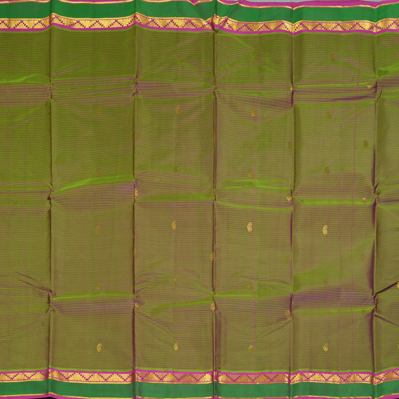 Hayagrivas Handloom Manthalir Kanjivaram Silk Saree with Pink Border KBF269E4-11