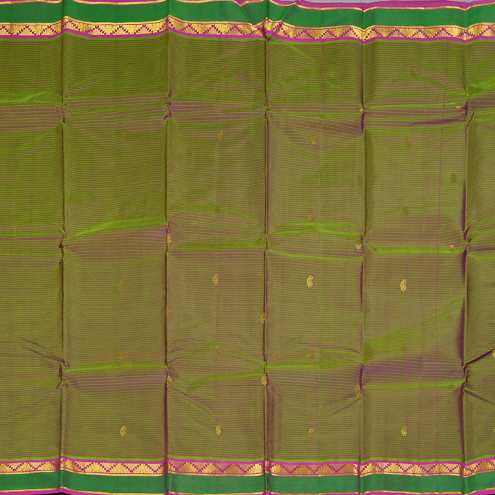 Hayagrivas Handloom Manthalir Kanjivaram Silk Saree with Pink Border KBF269E4-11