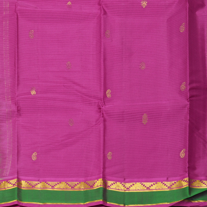 Hayagrivas Handloom Manthalir Kanjivaram Silk Saree with Pink Border KBF269E4-11