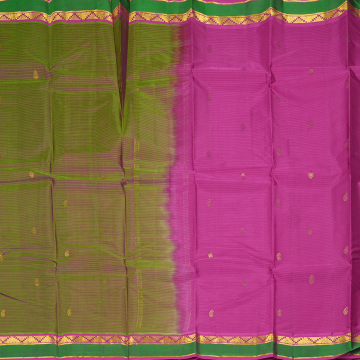 Hayagrivas Handloom Manthalir Kanjivaram Silk Saree with Pink Border KBF269E4-11