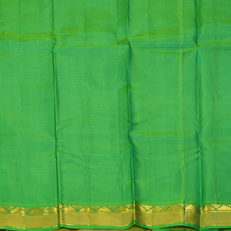 Hayagrivas Handloom Mint Green Kanjivaram Silk Saree with Green Border KBF269E4-13