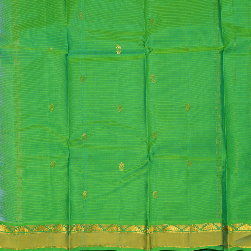 Hayagrivas Handloom Mint Green Kanjivaram Silk Saree with Green Border KBF269E4-13