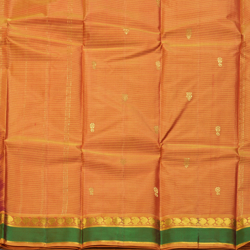 Hayagrivas Handloom Maroon Kanjivaram Silk Saree with Green Border KBF269E4-14