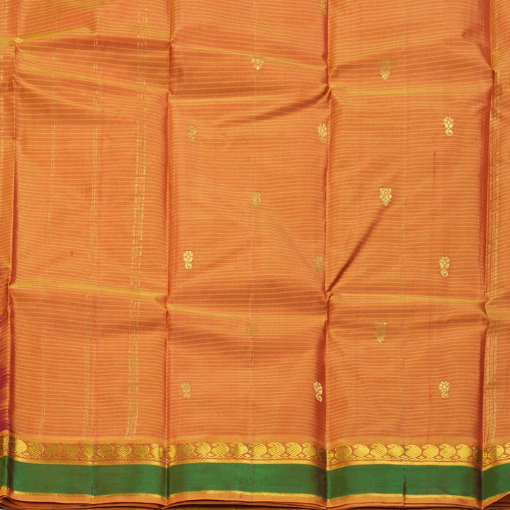 Hayagrivas Handloom Maroon Kanjivaram Silk Saree with Green Border KBF269E4-14