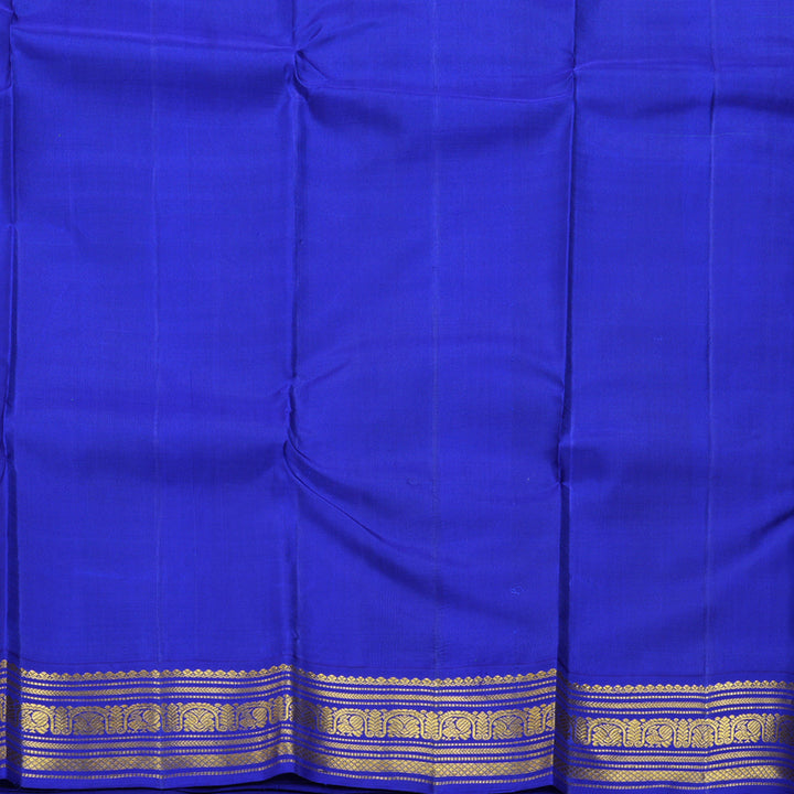 Hayagrivas Handloom Aqua Green Kanjivaram Silk Saree with MS Blue Border KBF273E3-1