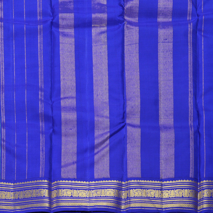 Hayagrivas Handloom Aqua Green Kanjivaram Silk Saree with MS Blue Border KBF273E3-1