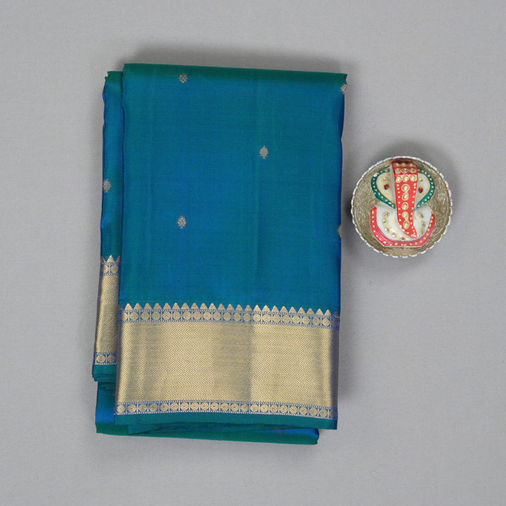 Hayagrivas Handloom Mayilkazhuthu Kanjivaram Silk Saree KBF276E1-4