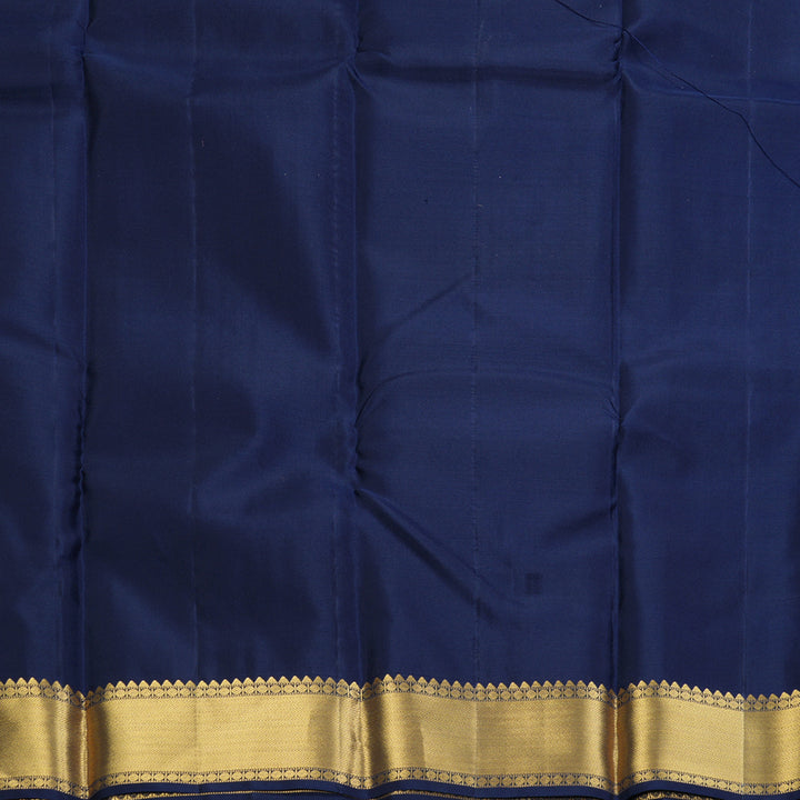Hayagrivas Handloom Midnight Blue Kanjivaram Silk Saree KBF276E1-6
