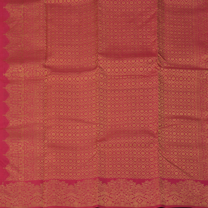Hayagrivas Handloom Pink Kanjivaram Silk Saree KBF276E4-1