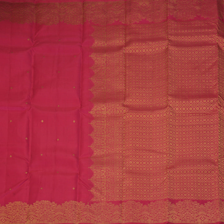 Hayagrivas Handloom Pink Kanjivaram Silk Saree KBF276E4-1