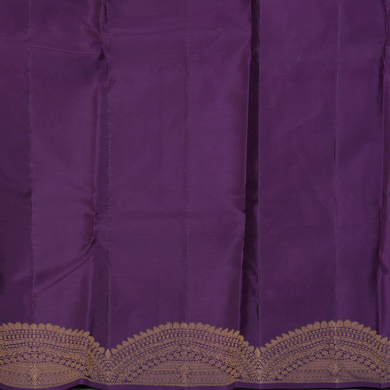 Hayagrivas Handloom Purple Kanjivaram Silk Saree KBF276E4-4