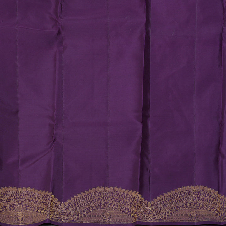 Hayagrivas Handloom Purple Kanjivaram Silk Saree KBF276E4-4