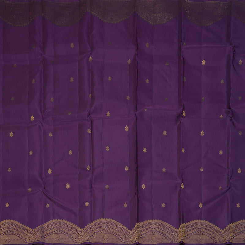 Hayagrivas Handloom Purple Kanjivaram Silk Saree KBF276E4-4
