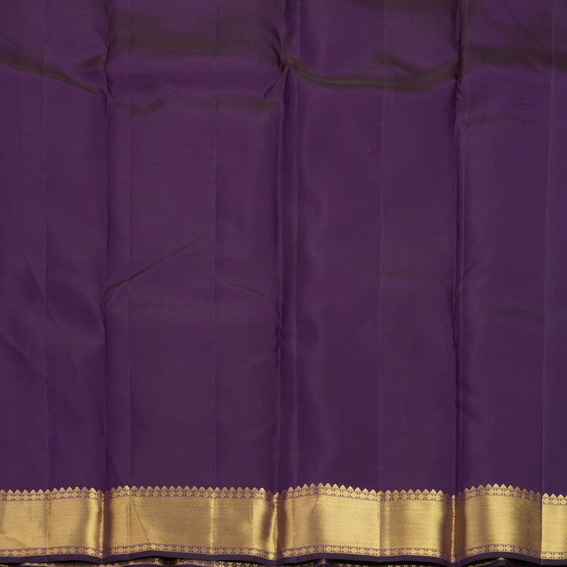 Hayagrivas Handloom Brinjal Purple Kanjivaram Silk Saree KBF277E1-2
