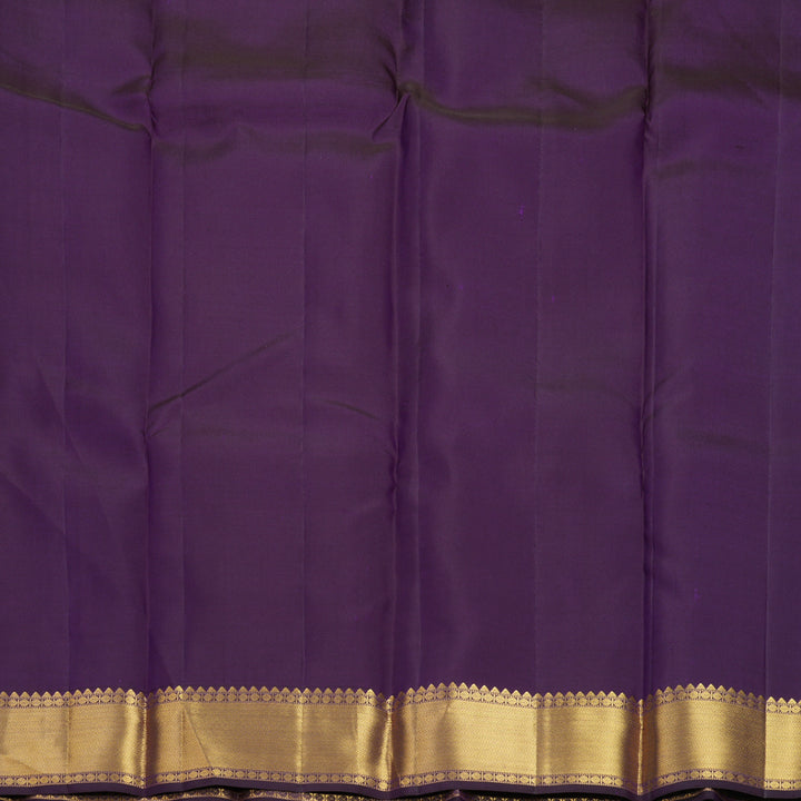 Hayagrivas Handloom Brinjal Purple Kanjivaram Silk Saree KBF277E1-2
