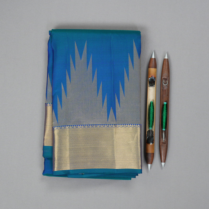 Hayagrivas Handloom Mayilkazhuthu Kanjivaram Silk Saree KBF277E3-2