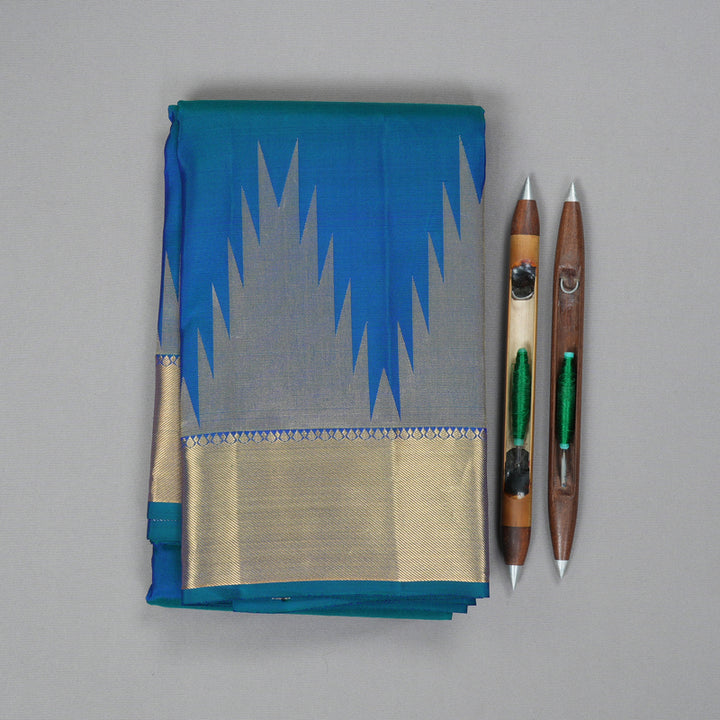 Hayagrivas Handloom Mayilkazhuthu Kanjivaram Silk Saree KBF277E3-2