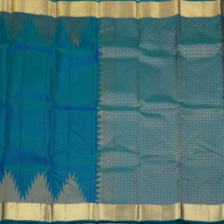 Hayagrivas Handloom Mayilkazhuthu Kanjivaram Silk Saree KBF277E3-2