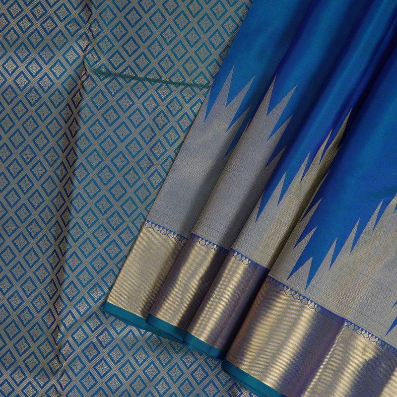 Hayagrivas Handloom Mayilkazhuthu Kanjivaram Silk Saree KBF277E3-2